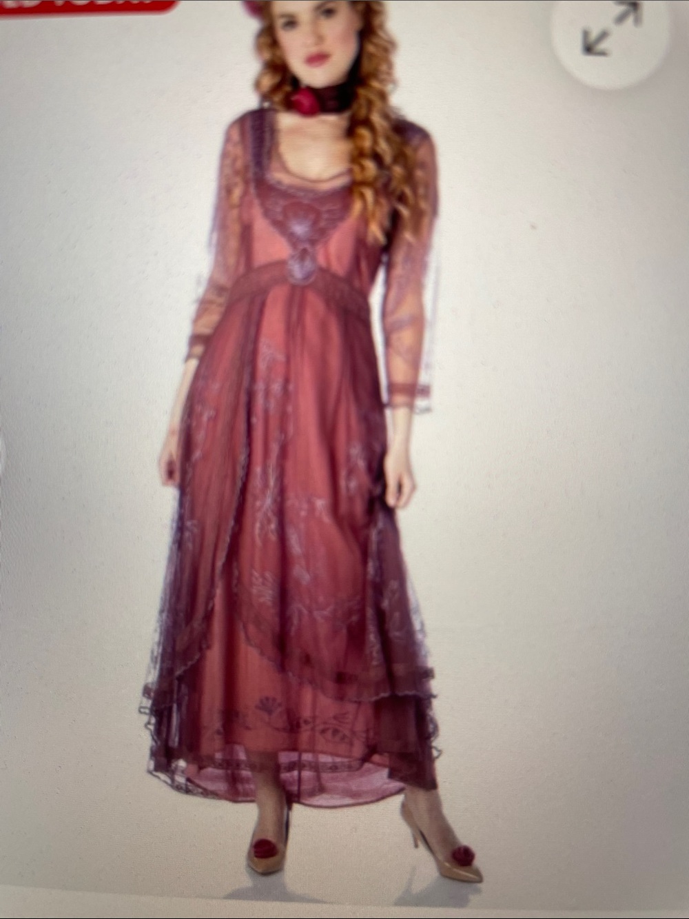 Nataya NWOT Embroidered Abbey dress sz 1X - Picture 2 of 11